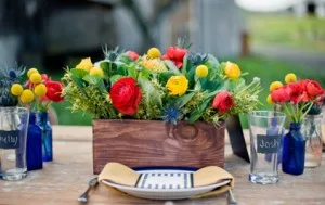 Wedding flower boxes
