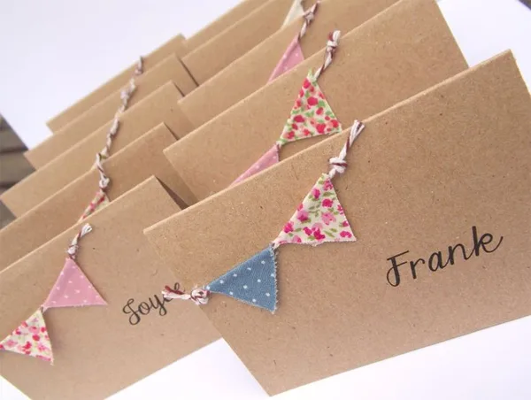 place card bunting