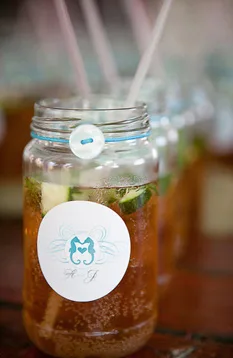 Monogrammed Jam Jars