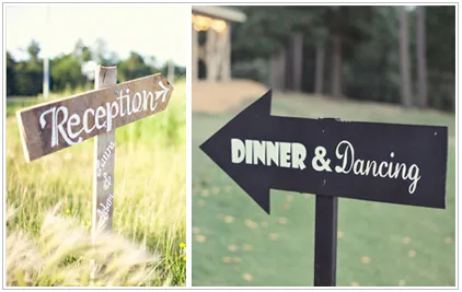 Wedding signage