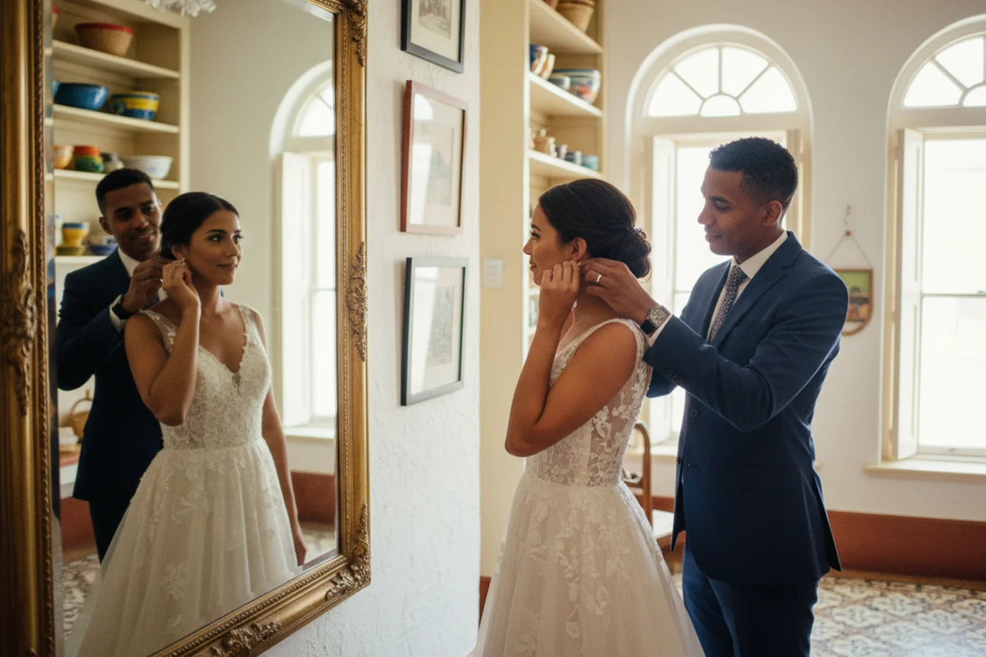 How can I best support my bride in the build-up to the wedding?