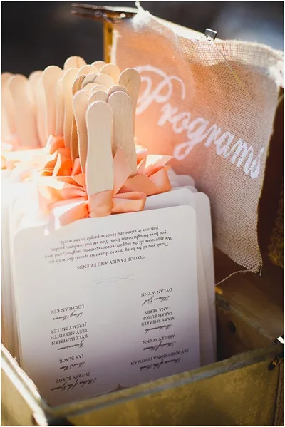 wedding program