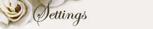 Settings Wedding Decor Hire logo
