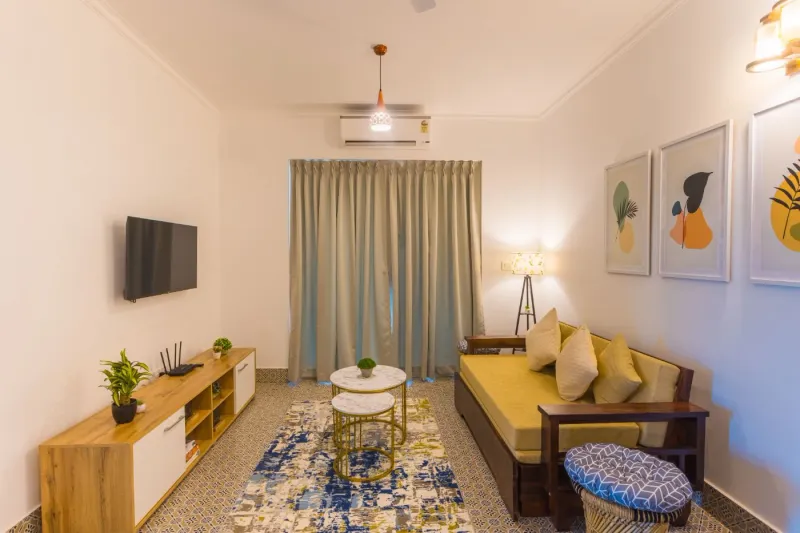 Tranquil 1BHK suite Pool+Field Calangute Da Alohas