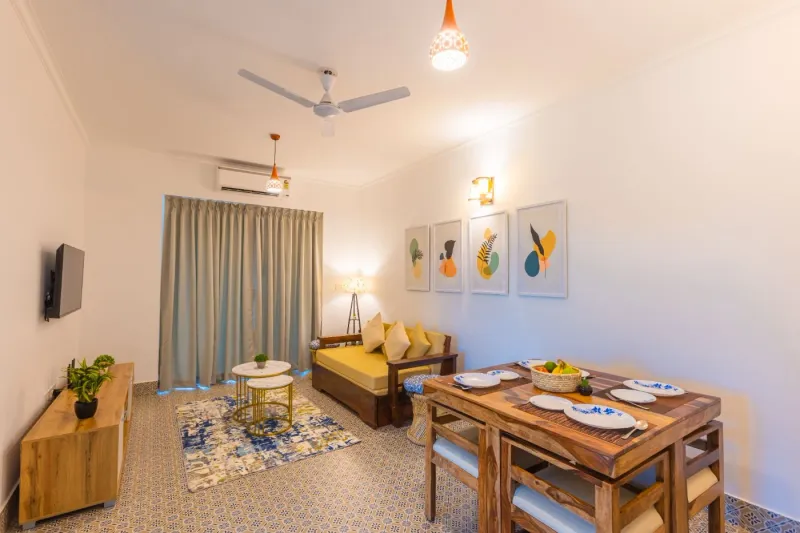 Tranquil 1BHK suite Pool+Field Calangute Da Alohas