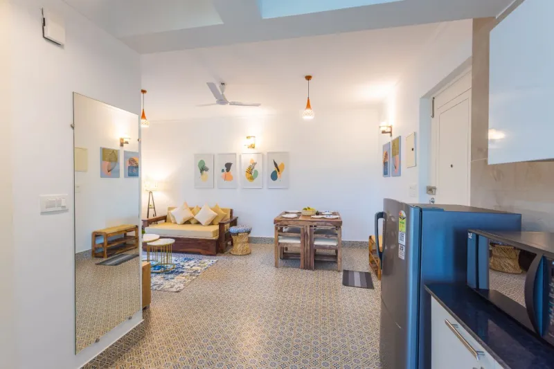 Tranquil 1BHK suite Pool+Field Calangute Da Alohas