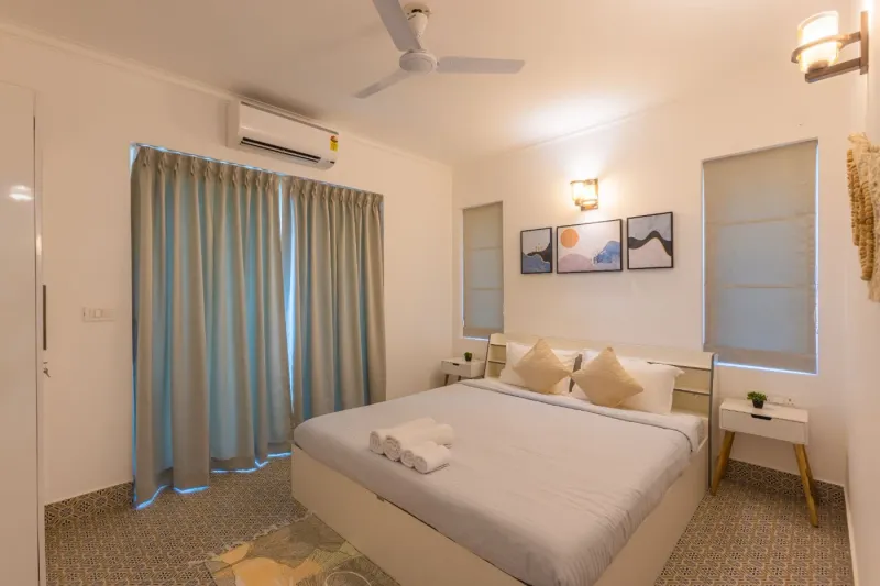 Tranquil 1BHK suite Pool+Field Calangute Da Alohas