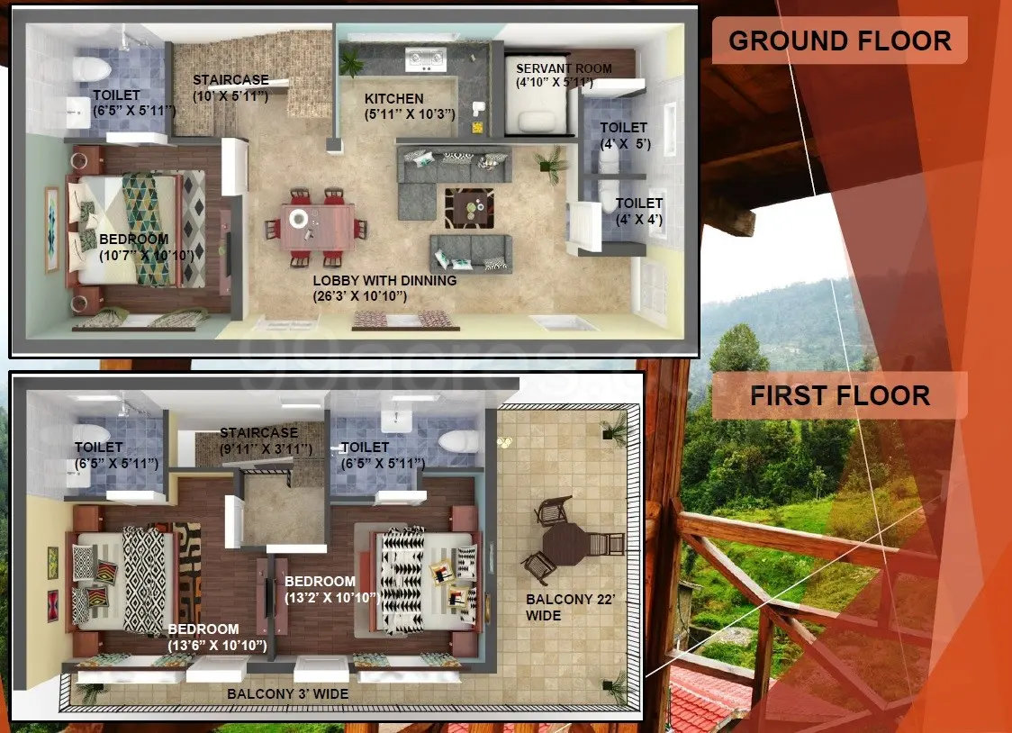 2BHK Independent Villa in Mukteshwar