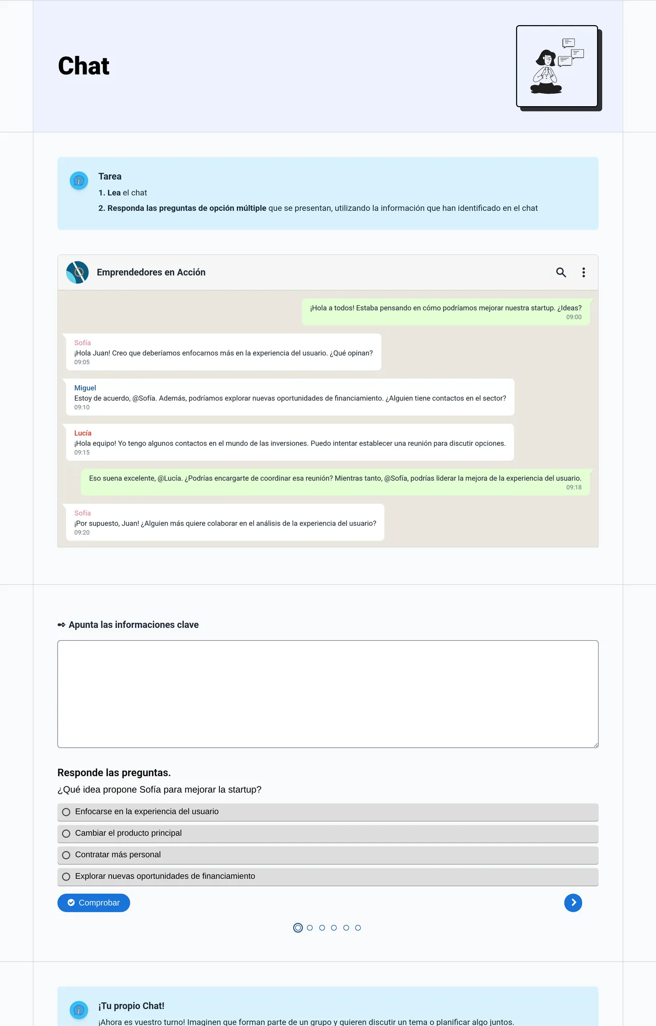Chat (Spanisch A2-B1)