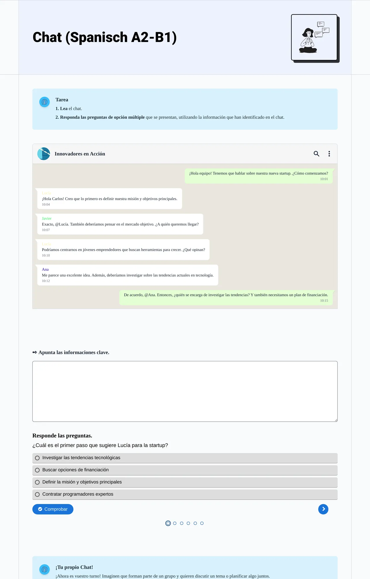 Chat (Spanisch A2-B1)