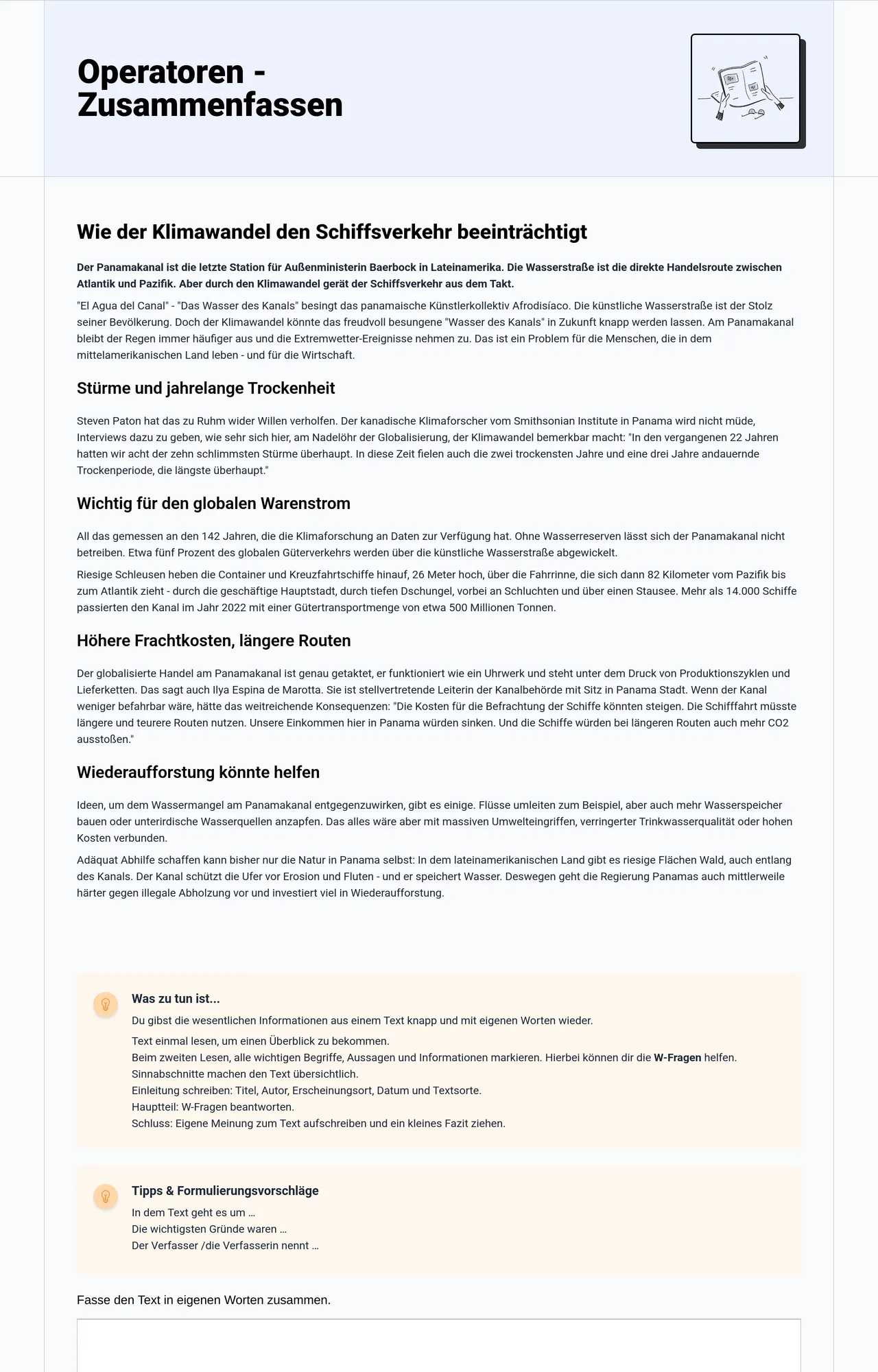 Operatoren - Zusammenfassen