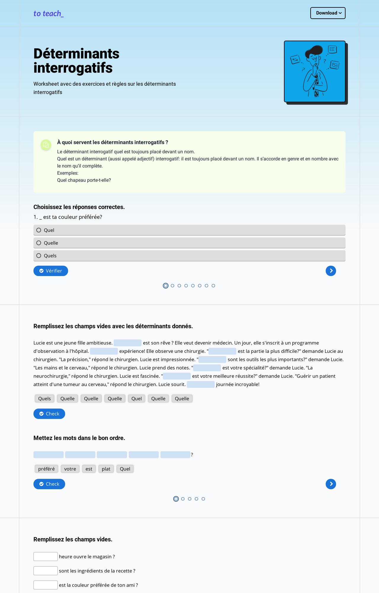 Déterminants interrogatifs