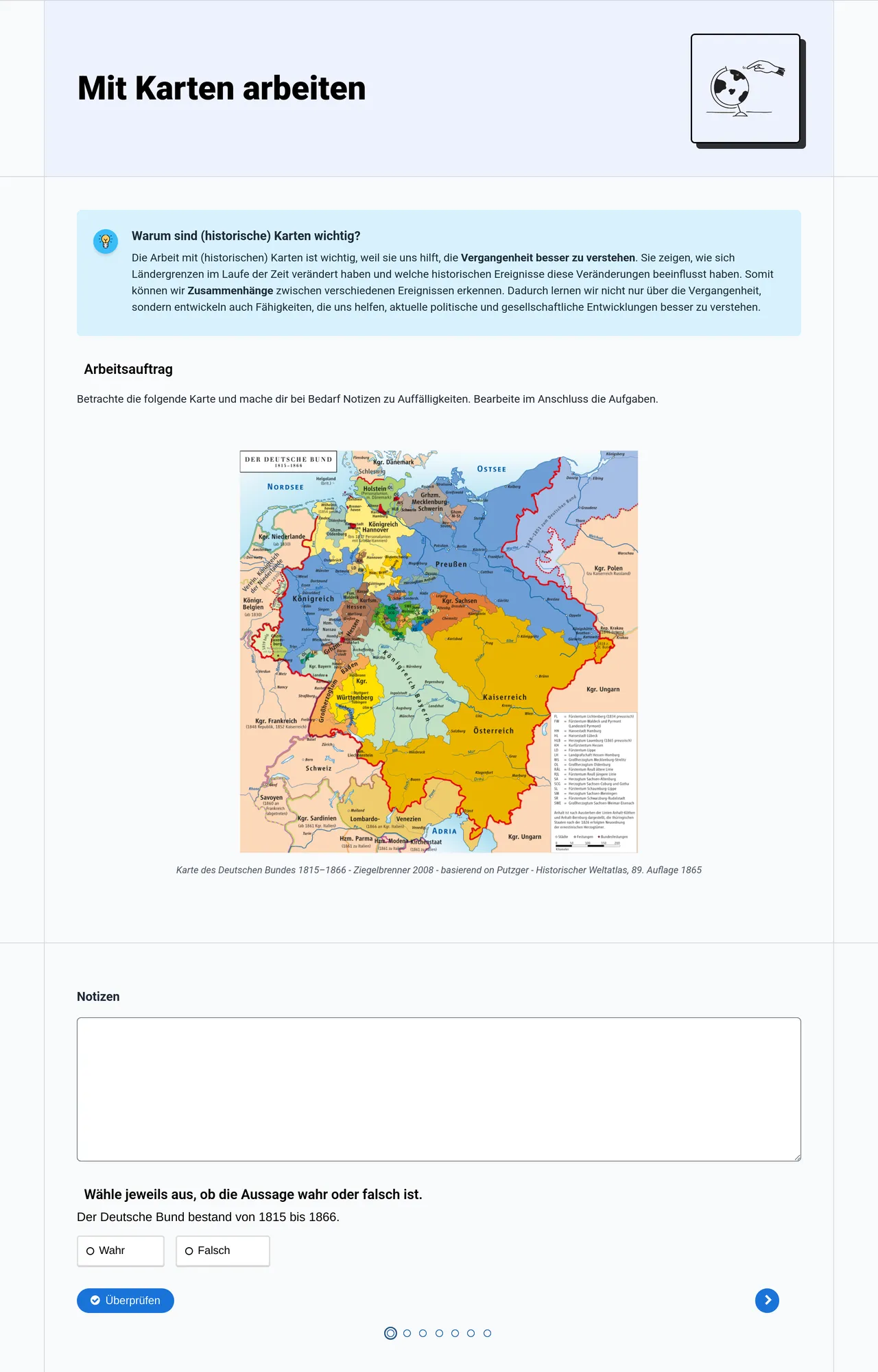 Mit Karten arbeiten