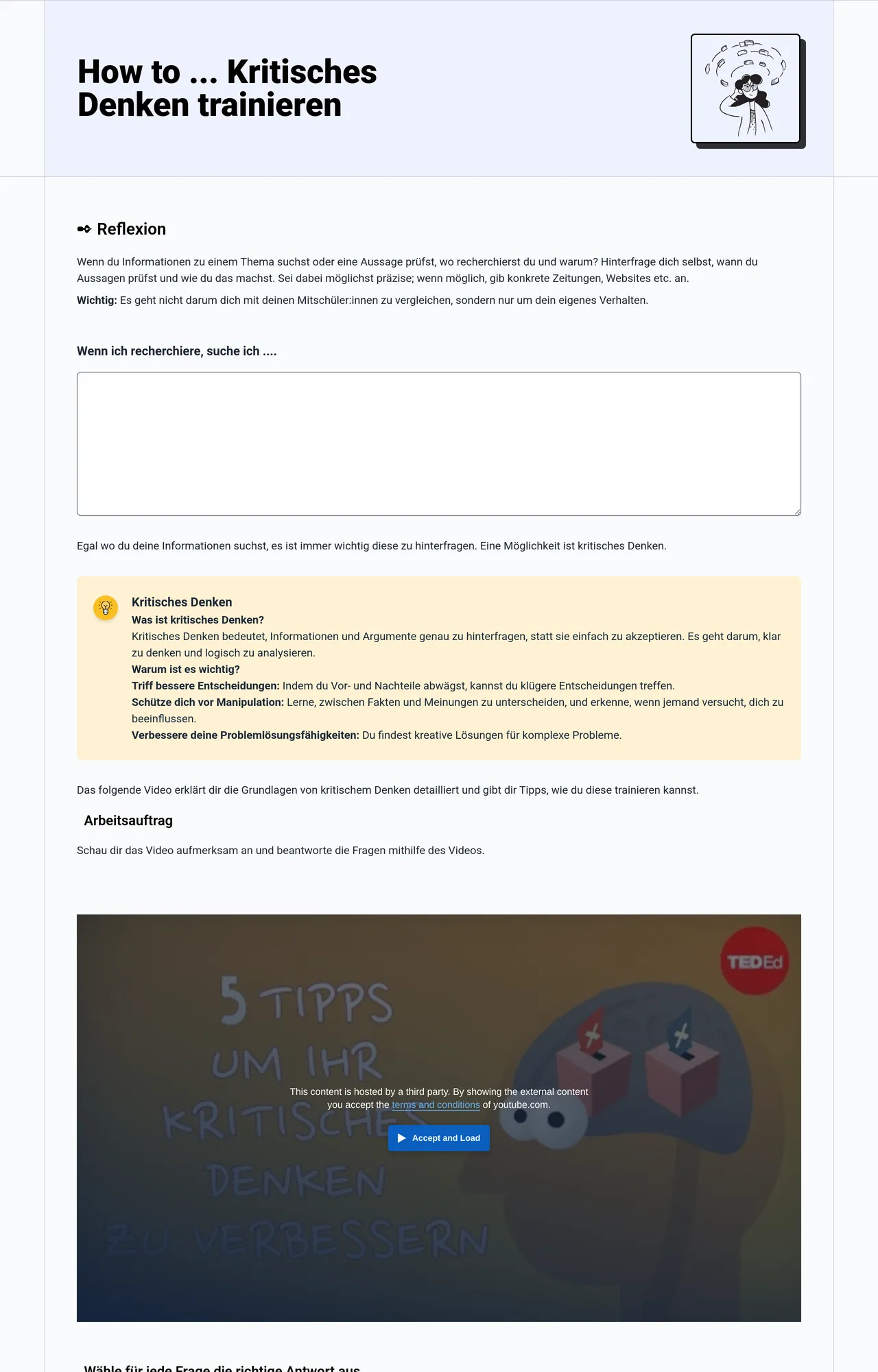How to ... Kritisches Denken trainieren