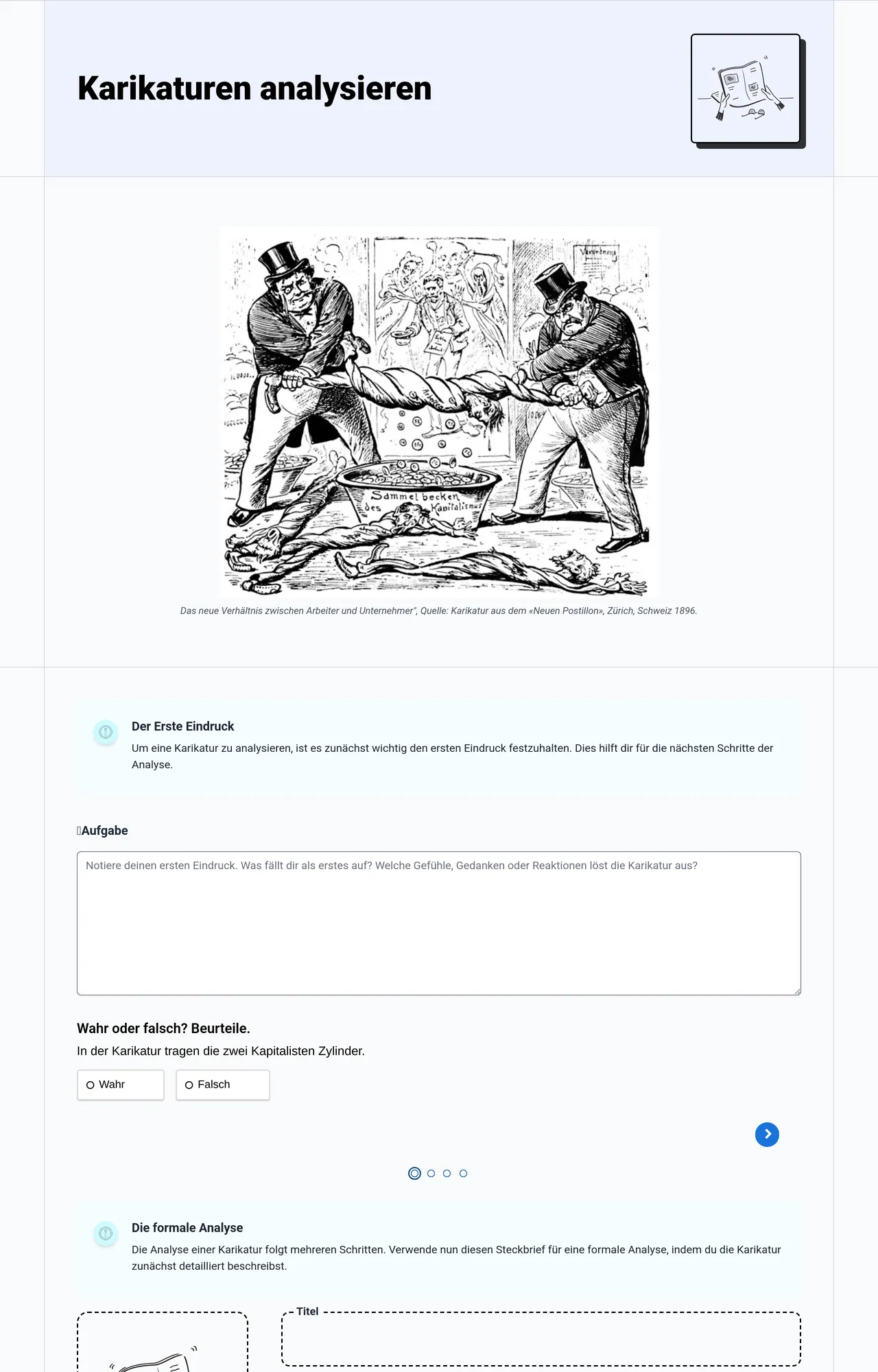 Karikaturen analysieren