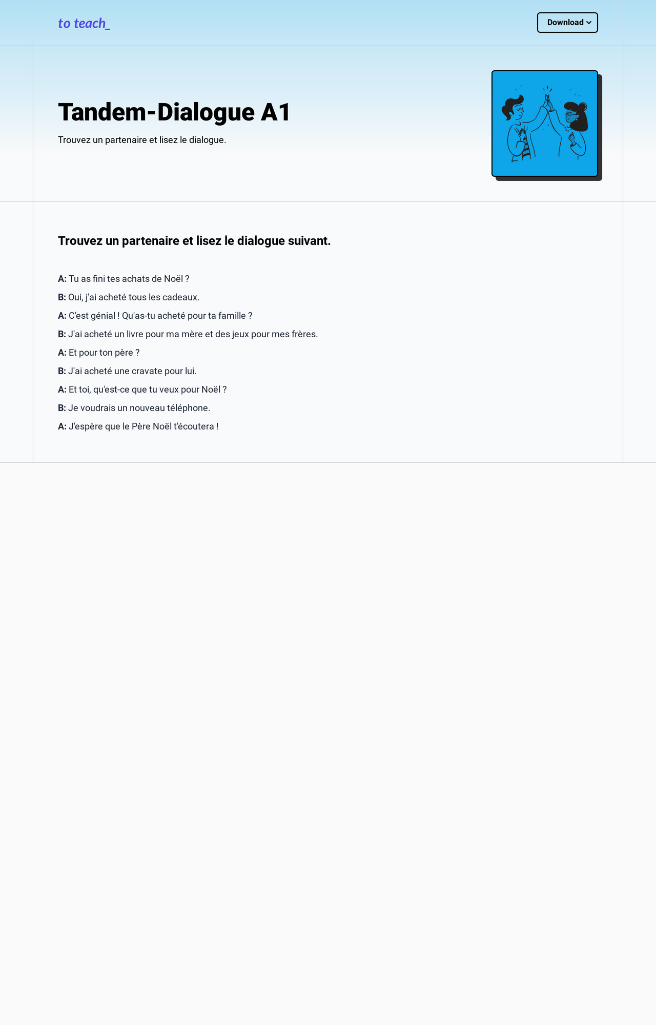 Tandem-Dialogue A1