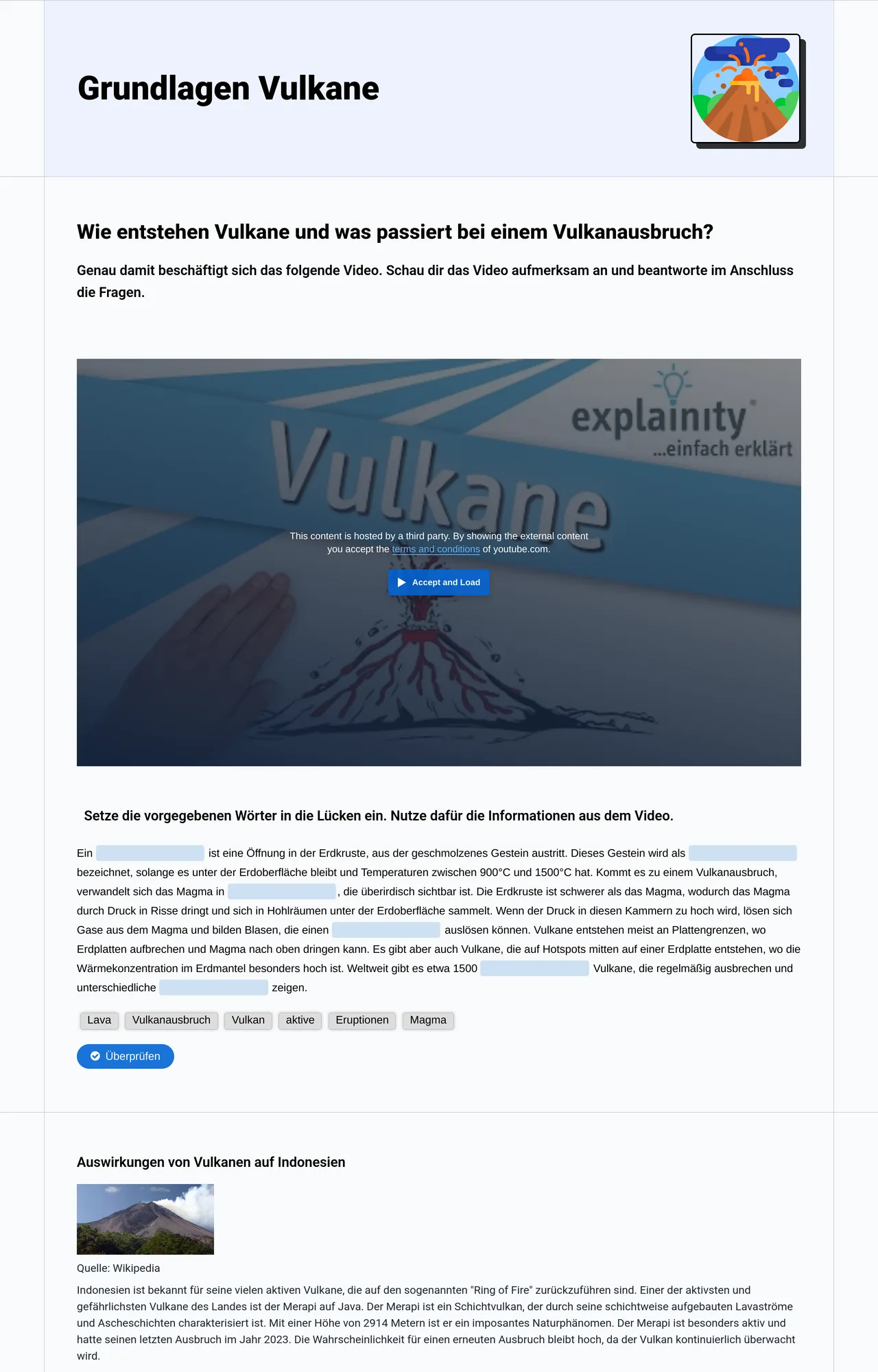 Grundlagen Vulkane