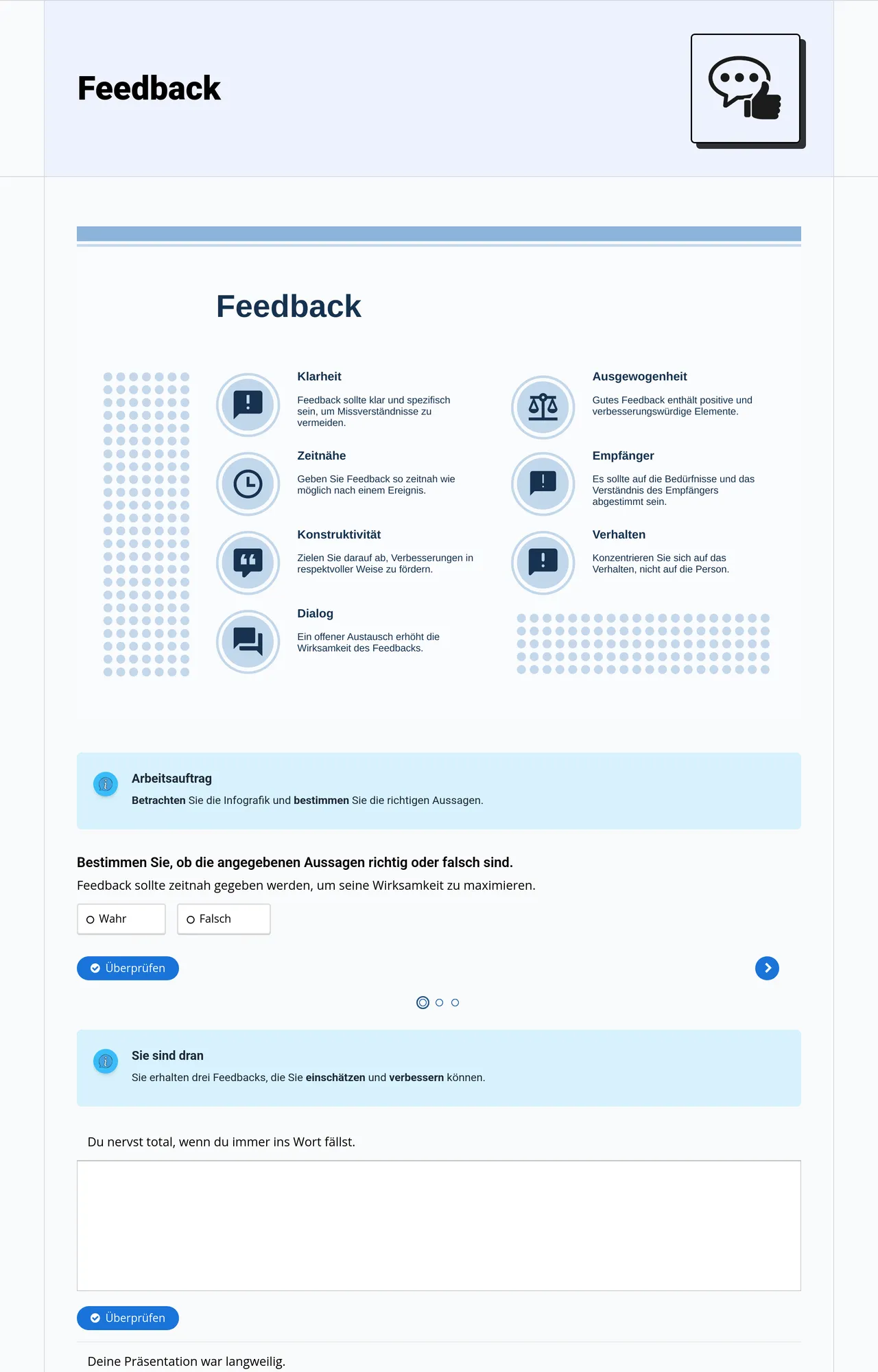 Feedback