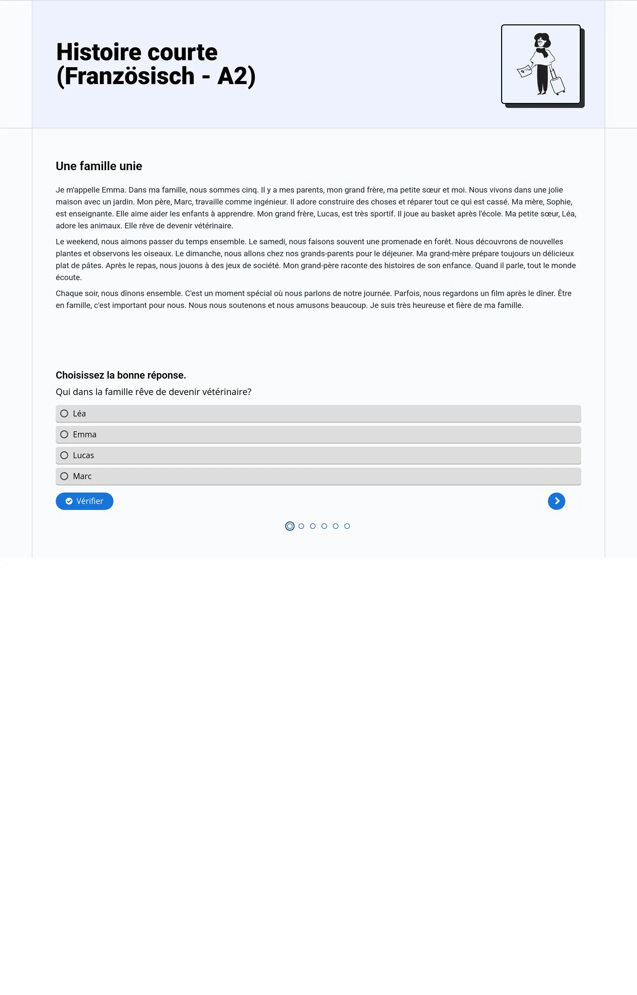 Histoire courte (Französisch - A2)