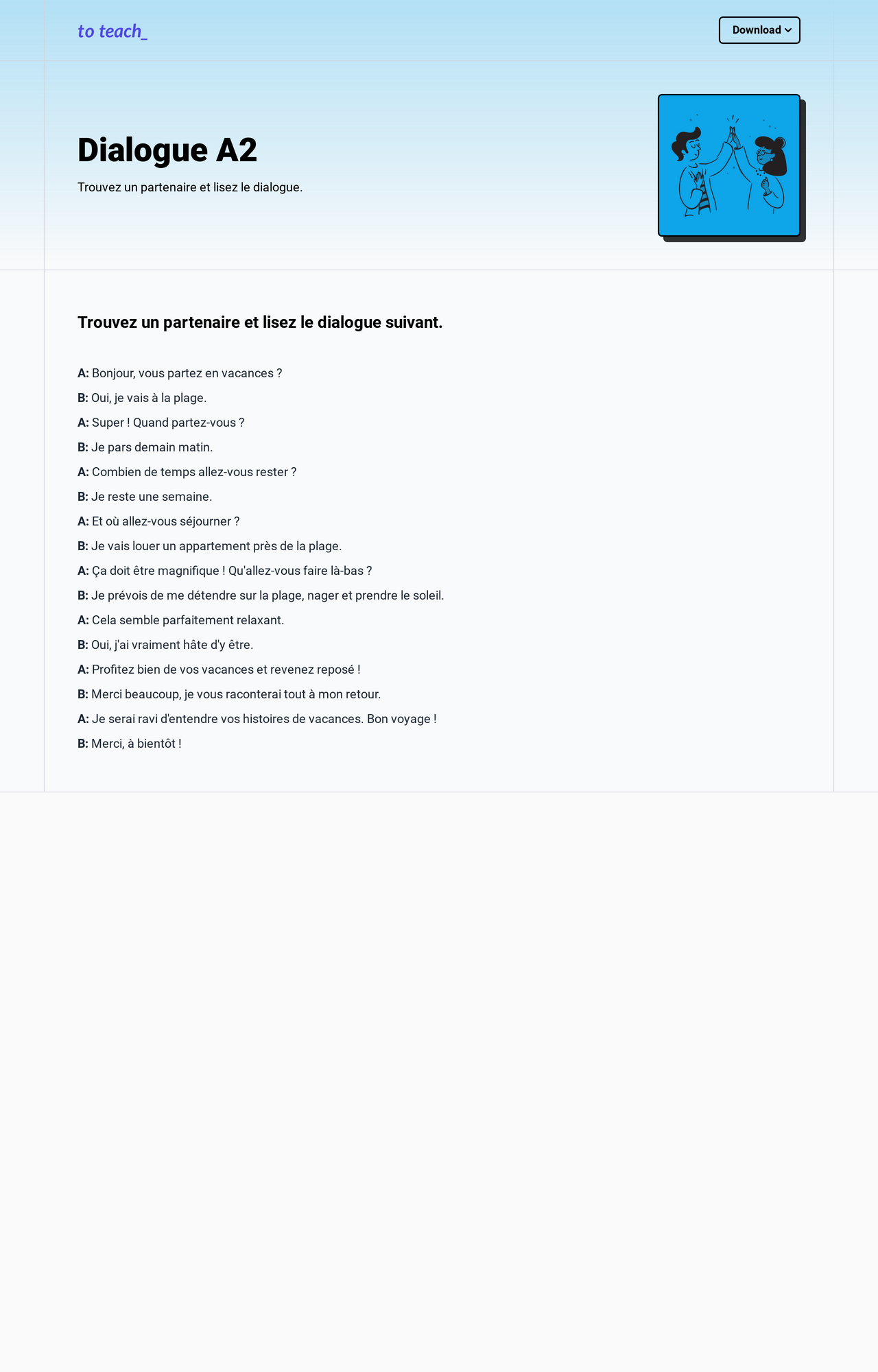 Tandem-Dialogue A2