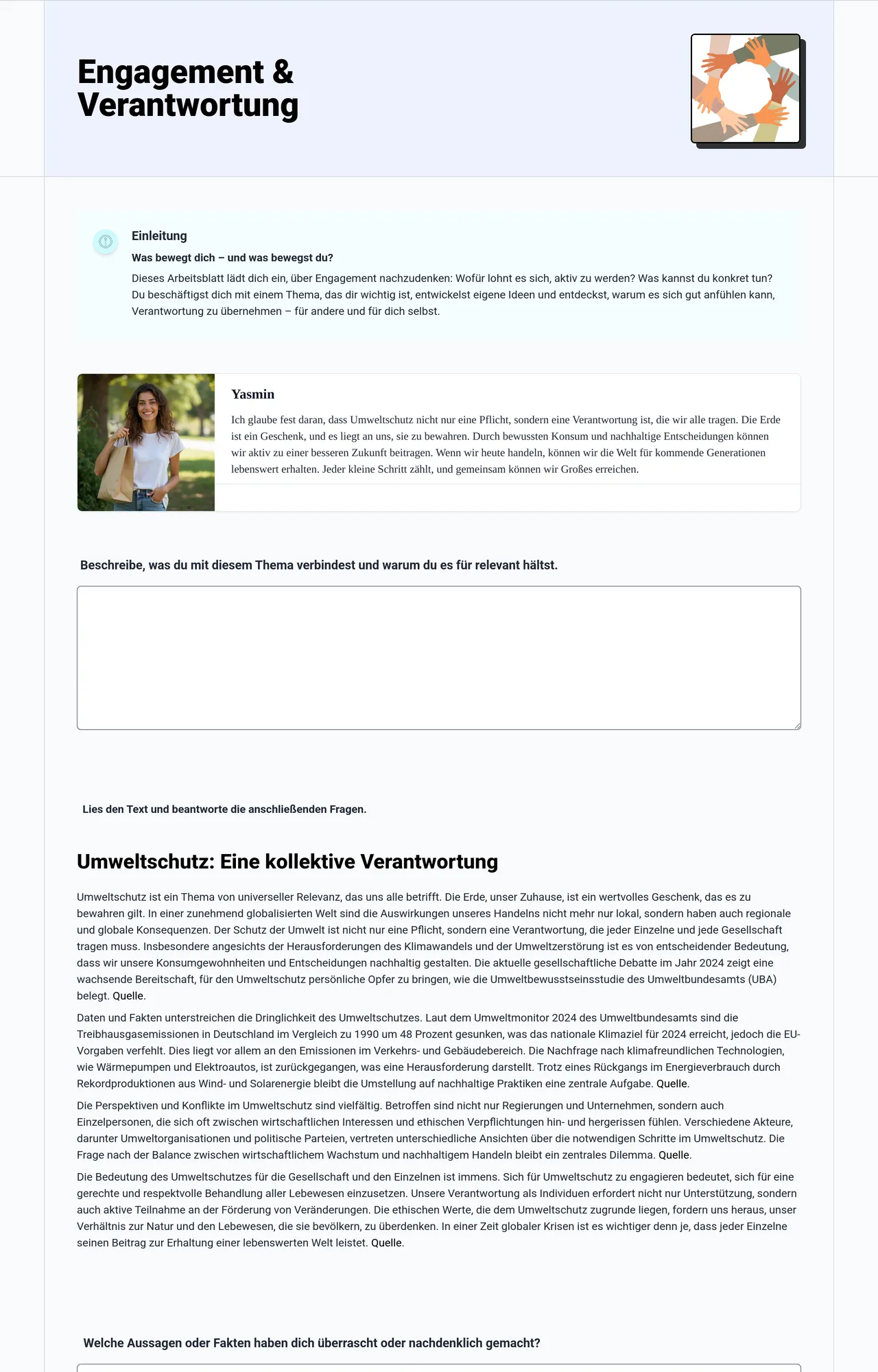 Engagement & Verantwortung