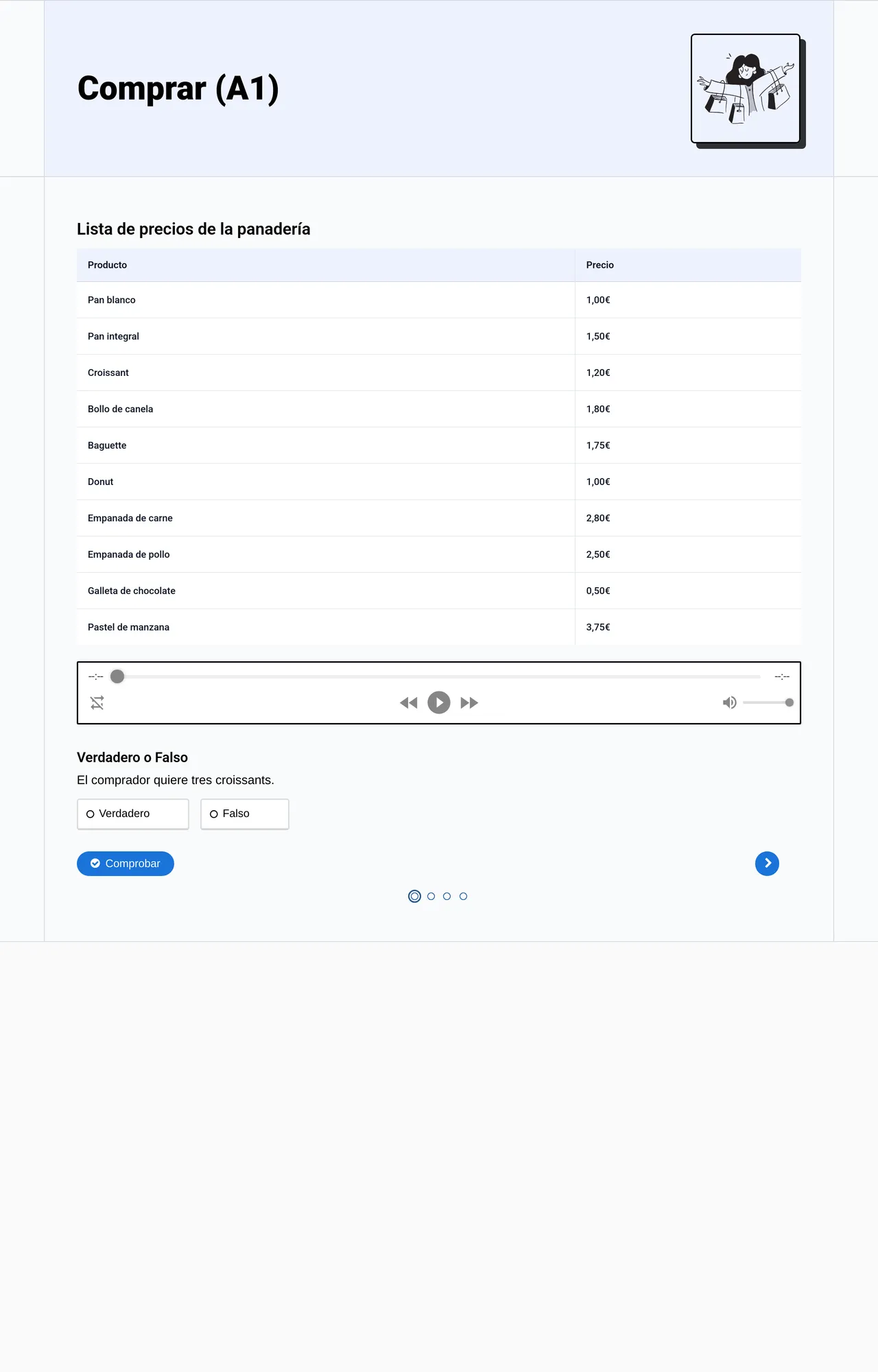 Comprar (Spanisch, A1)