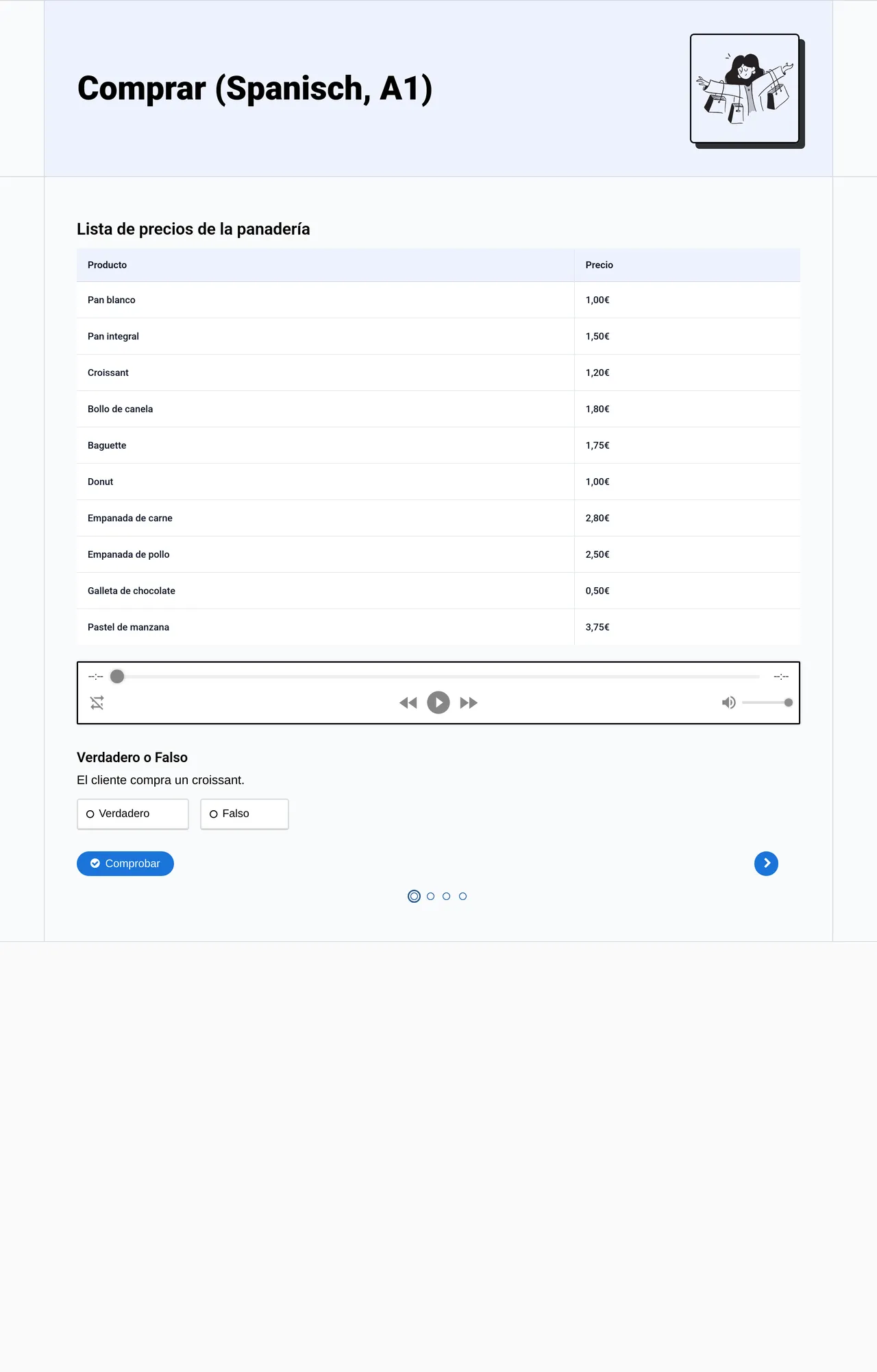 Comprar (Spanisch, A1)