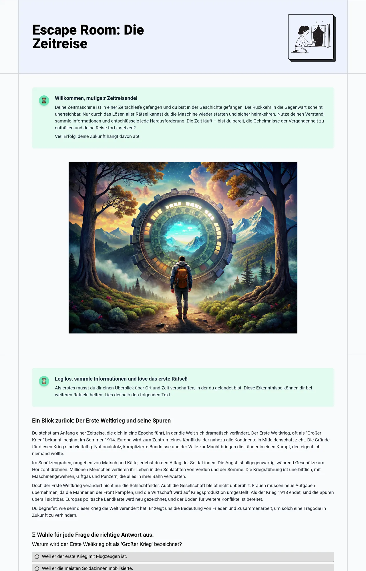 Escape Room: Die Zeitreise