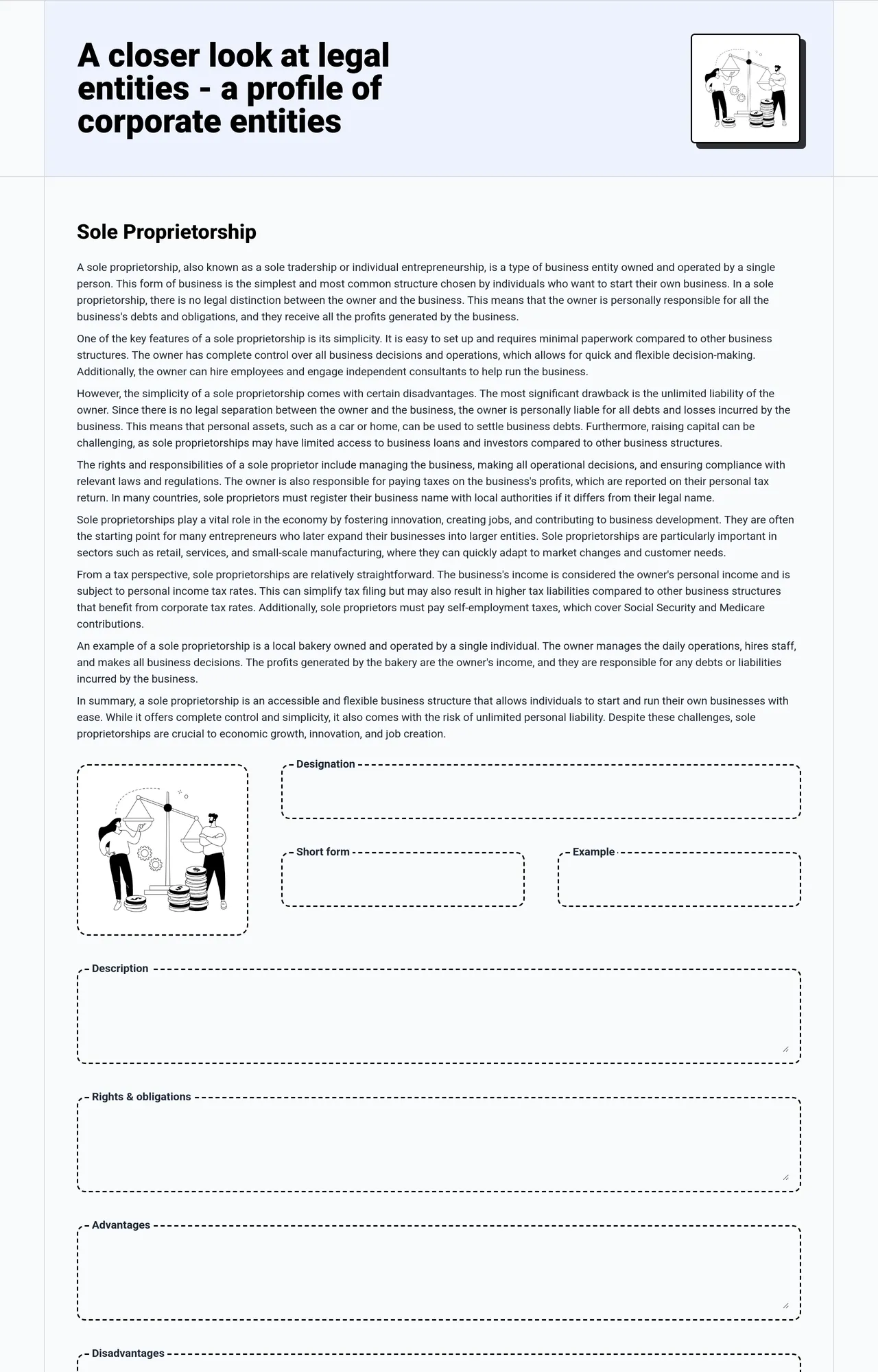 A closer look at legal entities - a profile of corporate entities