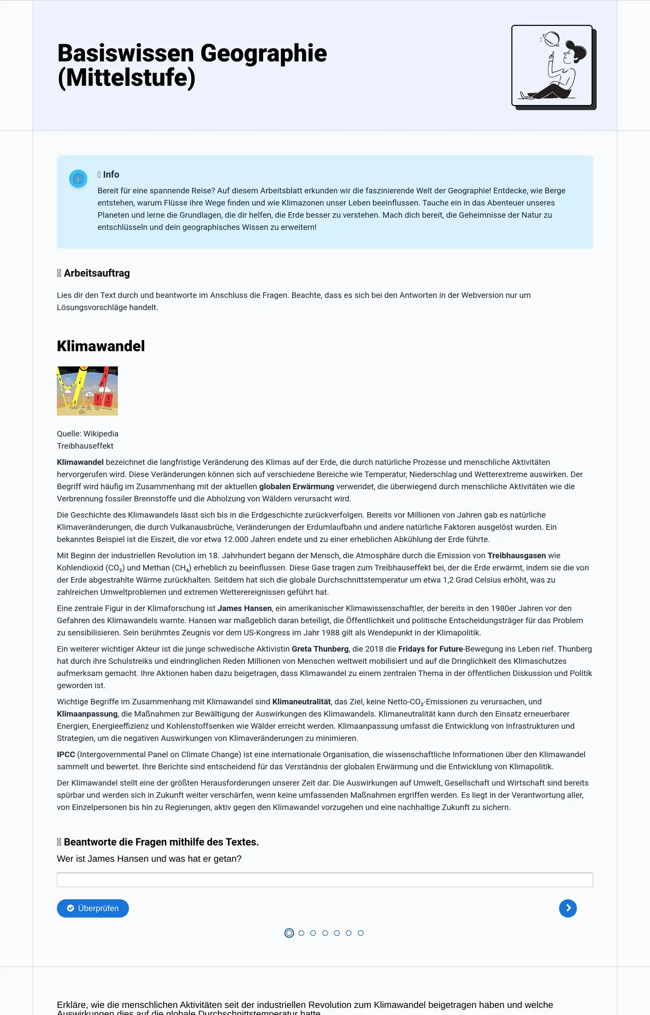 Basiswissen Geographie (Mittelstufe)
