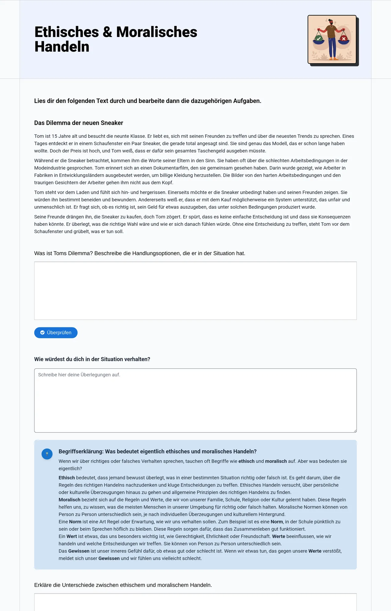 Ethisches & Moralisches Handeln
