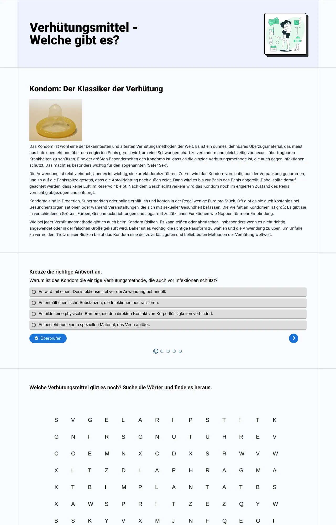 Verhütungsmittel - Welche gibt es?