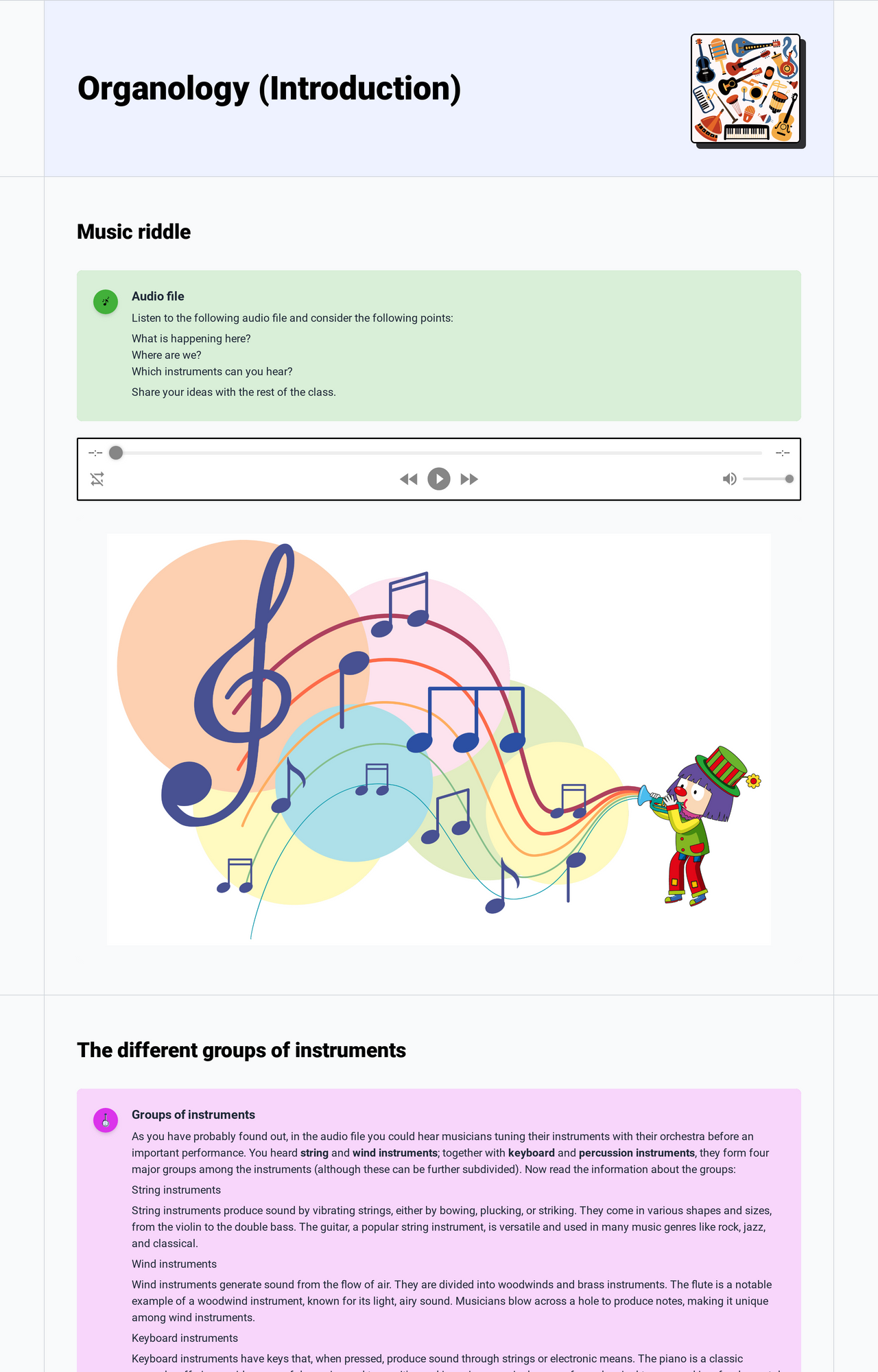 Organology (Introduction)