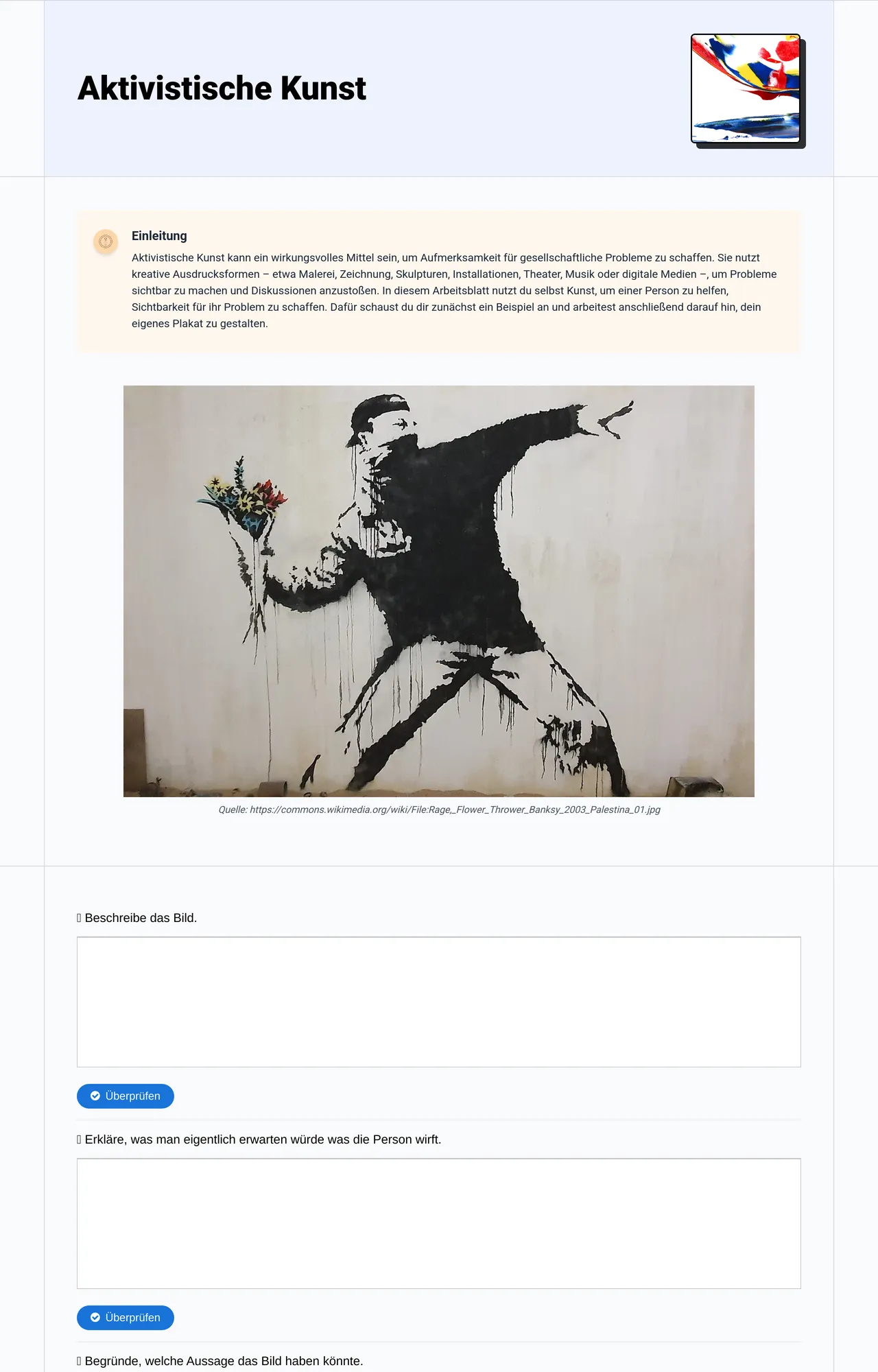 Aktivistische Kunst