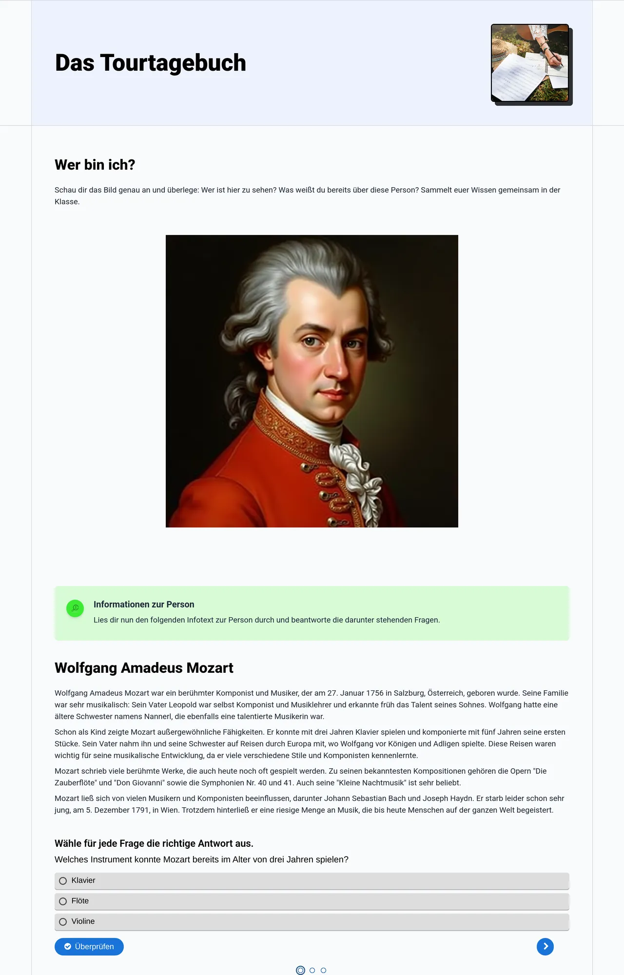 Das Tourtagebuch