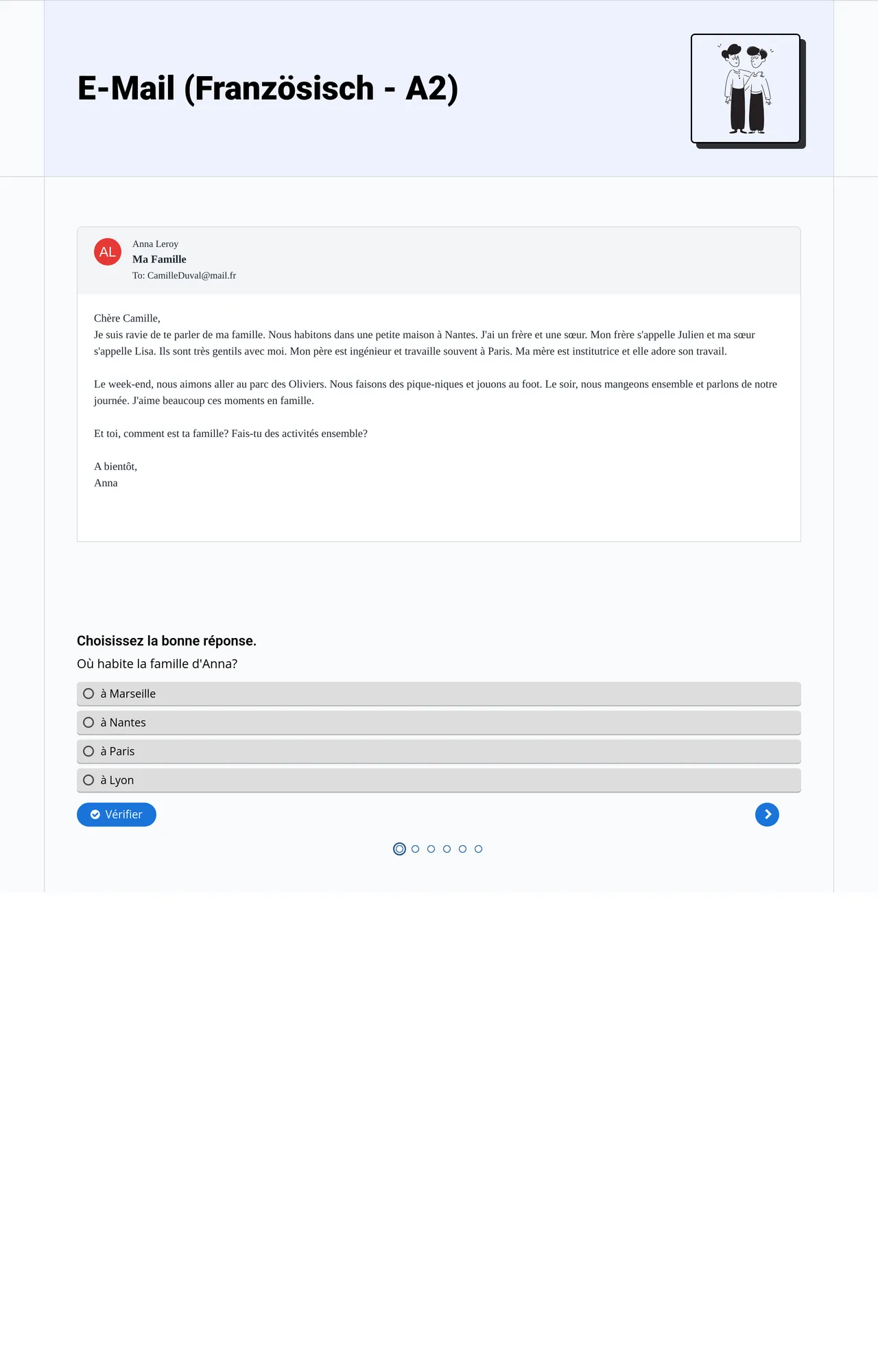 E-Mail (Französisch - A2)