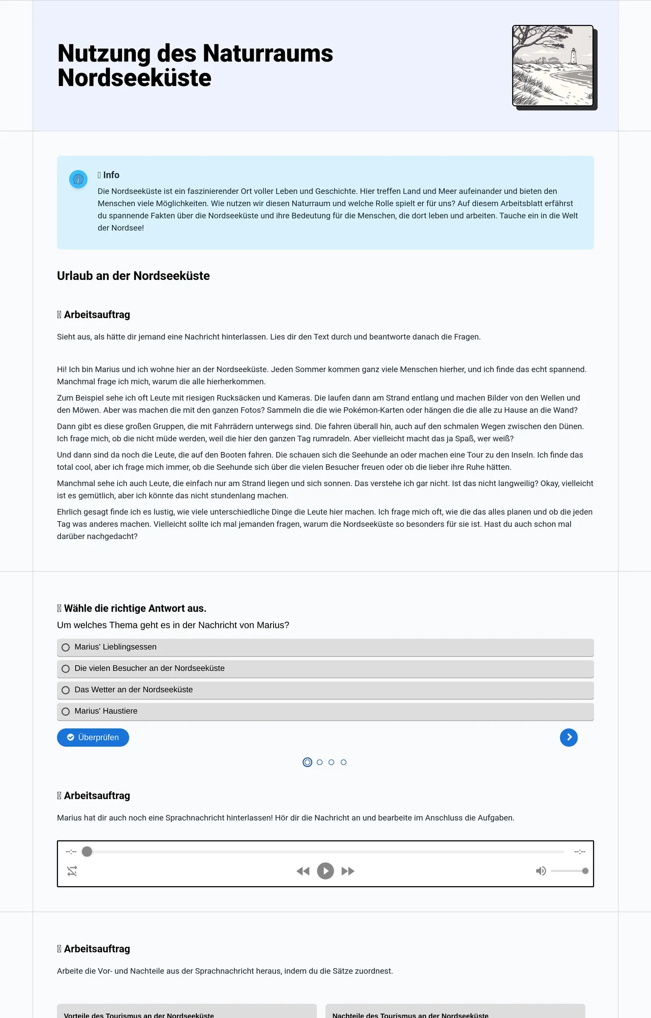 Nutzung des Naturraums Nordseeküste