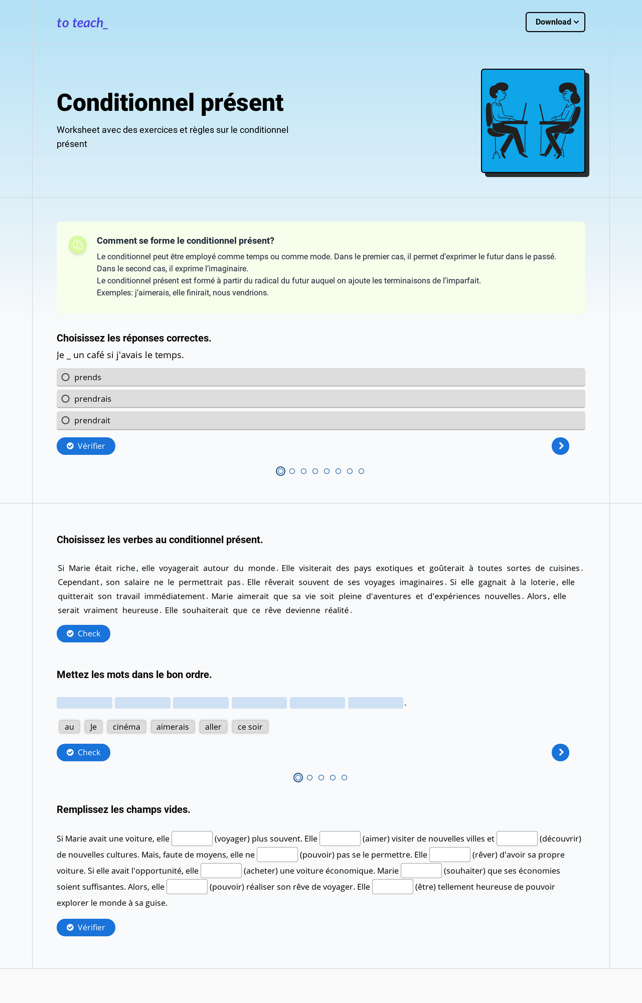 Conditionnel présent