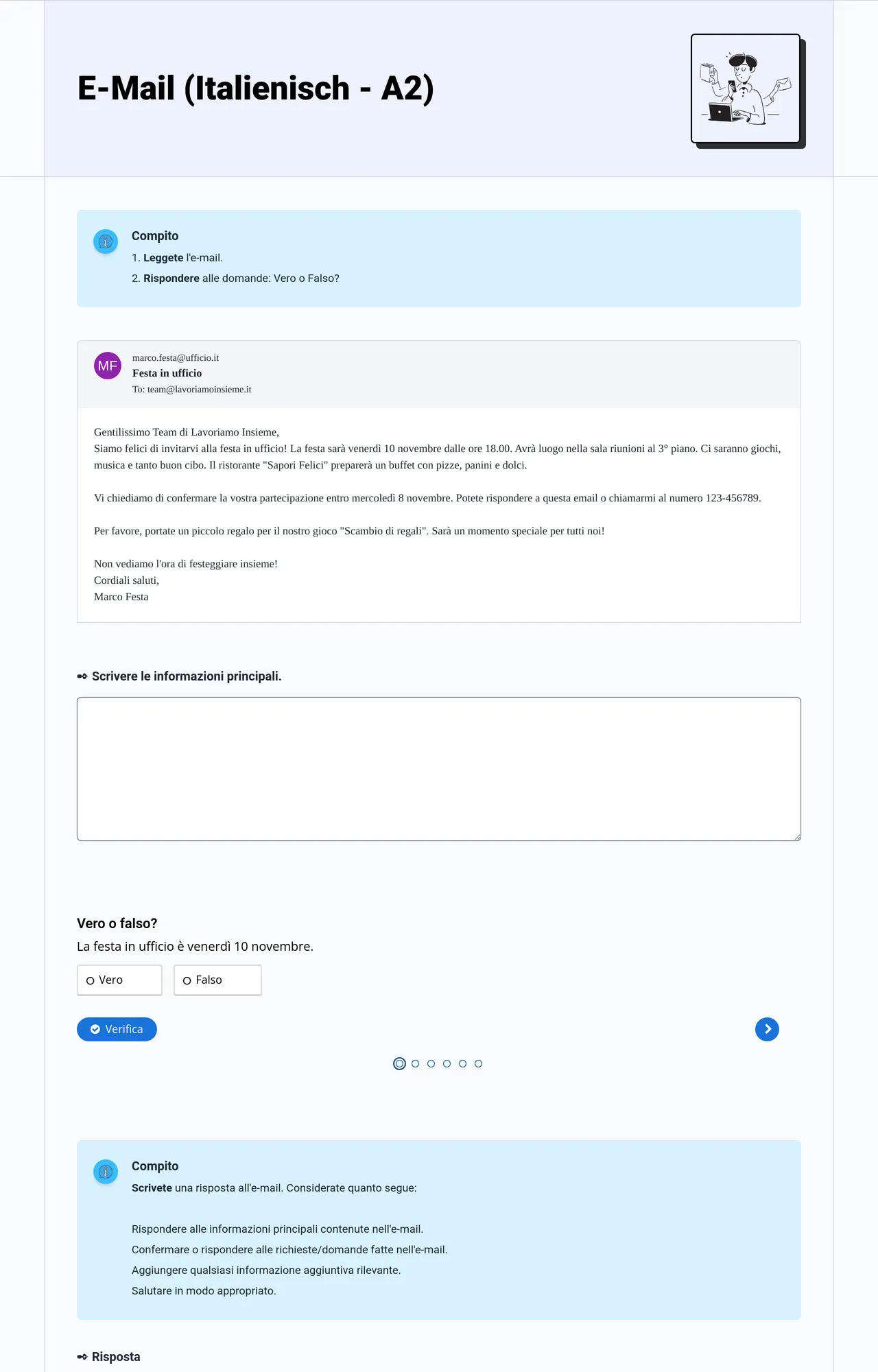 E-Mail (Italienisch - A2)