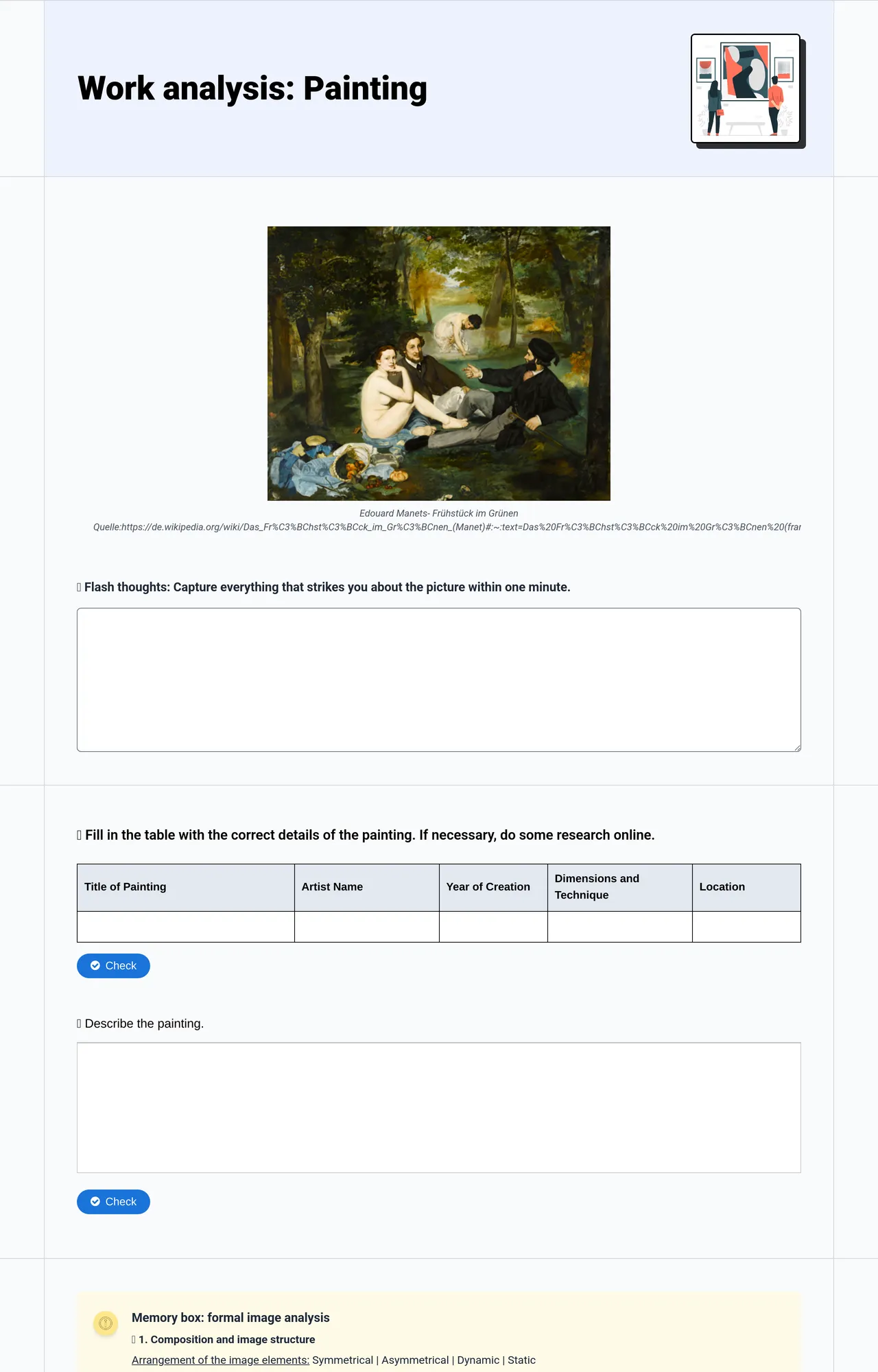 Work analysis: Painting