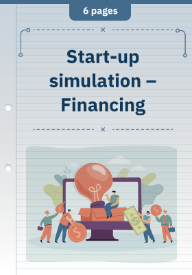 Start-up simulation – Financing