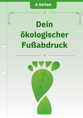 Dein ökologischer Fußabdruck