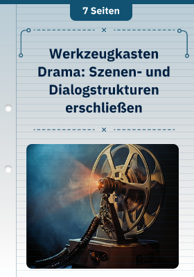 Werkzeugkasten Drama: Szenen- und Dialogstrukturen erschließen