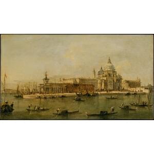 Венеция: Догана и Санта Мария дела Салюте в онлайн галерия от  Франческо Гуарди