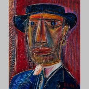 Мъжът с шапката в онлайн галерия от Румен Рачев