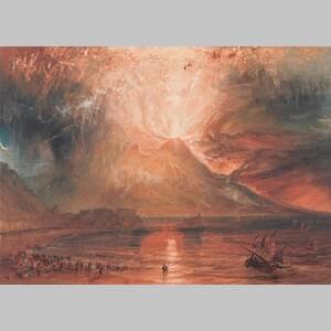 Изригване на Везувий в онлайн галерия от Уилям Търнър