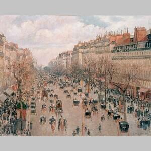 Булевард Монмартър в Париж в онлайн галерия от Камий Жакоб Писаро