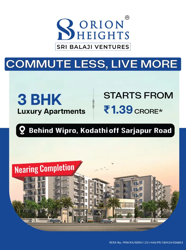 Sri Balaji Orion Heights - Mobile banner showcasing the project