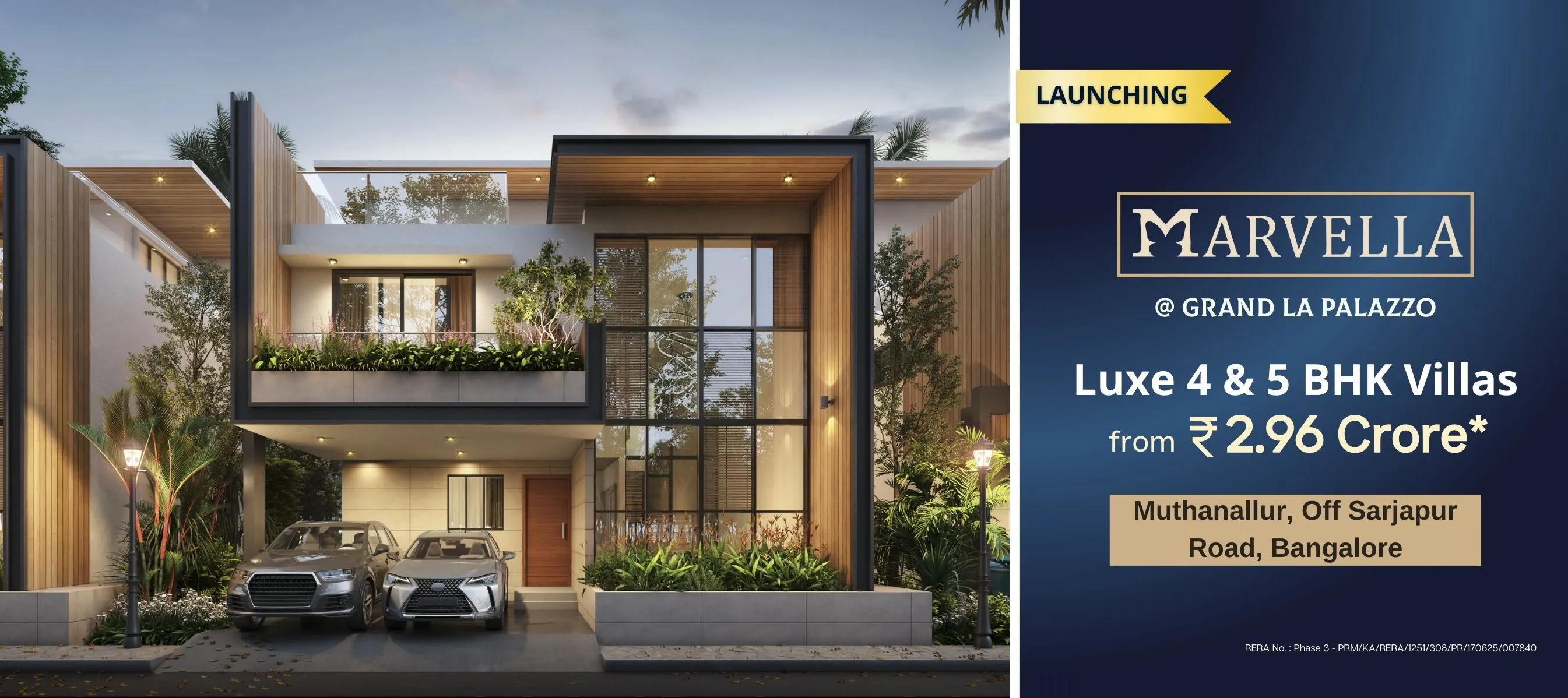 Grand La Palazzo - Desktop banner showcasing the project
