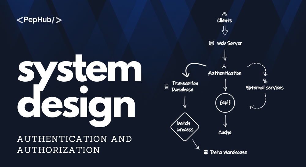 System Design - Authentication and Authorization | PepHub | By Prasun Das